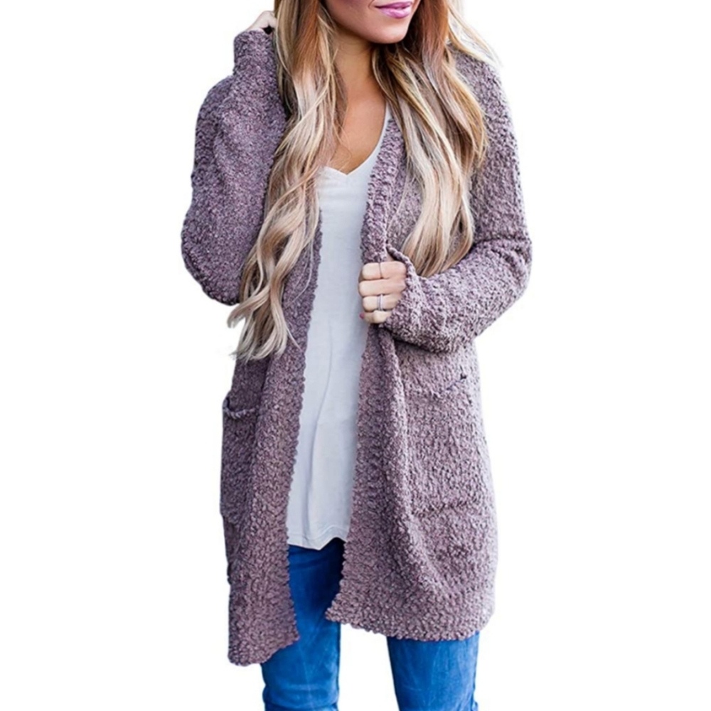 NEW Long Sleeve Soft Chunky Knit Cardigan Sweate